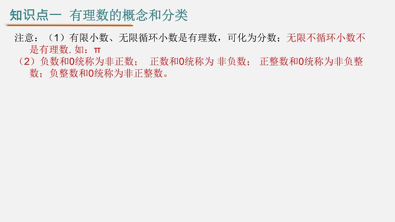 初中数学人教版七年级上册   第一章 有理数-单元复习 课件06