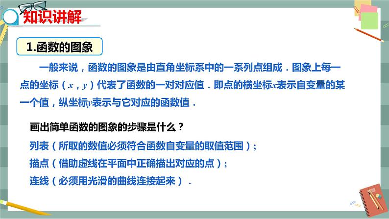 华东师大版中学数学八年级下 17.2函数的图象（2.函数的图象） 教学课件第5页