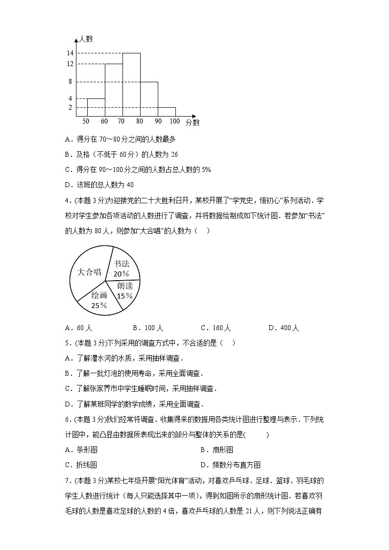 10.1统计调查寒假预习自测人教版数学七年级下册02