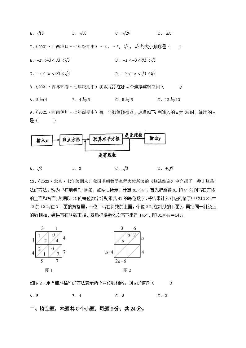 【单元测试】第六章 实数（综合能力拔高卷）（原卷版）第2页