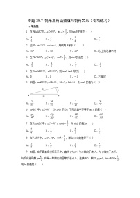 数学九年级下册28.1 锐角三角函数课时训练