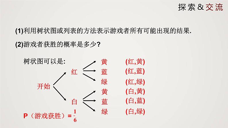 3.1.3 用树状图或表格求概率（第3课时）（课件）-2022-2023学年九年级数学上册同步课件（北师大版）04