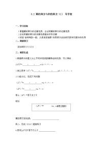 初中数学鲁教版 (五四制)六年级下册第六章 整式的乘除2 幂的乘方与积的乘方第1课时导学案