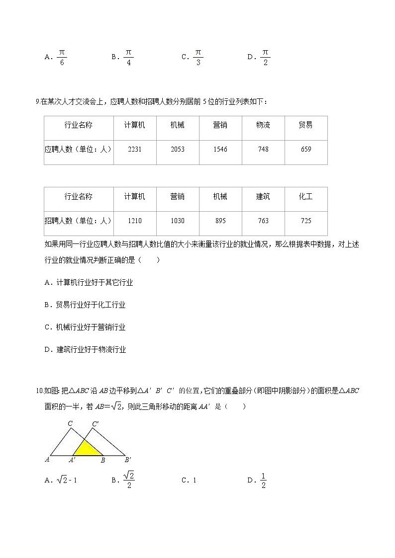 黄金卷06-【赢在中考•黄金20卷】备战 中考数学全真模拟卷（浙江嘉兴、舟山专用）03