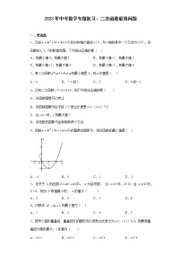 2023年中考数学专题复习：二次函数最值问题训练(含答案)