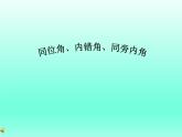 1.2 同位角、內錯角、同旁內角 浙教版數學七年級下冊課件
