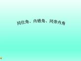 1.2 同位角、内错角、同旁内角 浙教版数学七年级下册课件