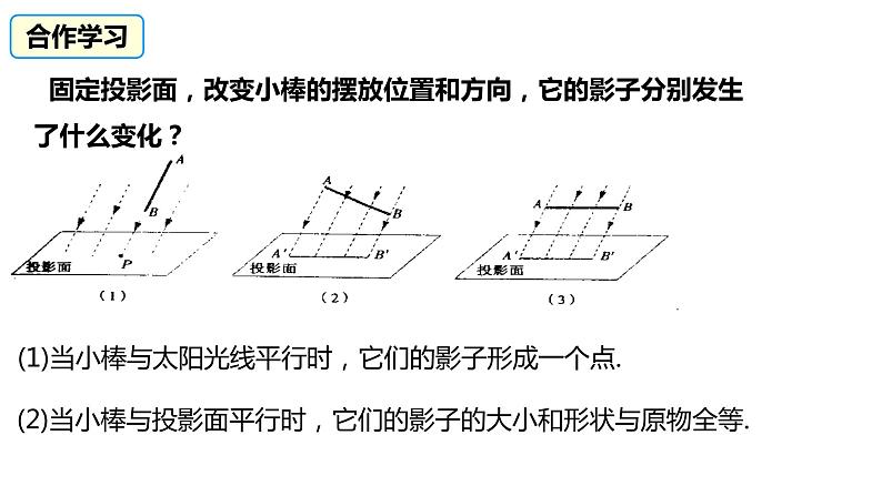 3.1 第1课时 平行投影 浙教版数学九年级下册同步课件06