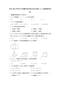 2022-2023学年辽宁省葫芦岛市连山区七年级（上）期末数学试卷