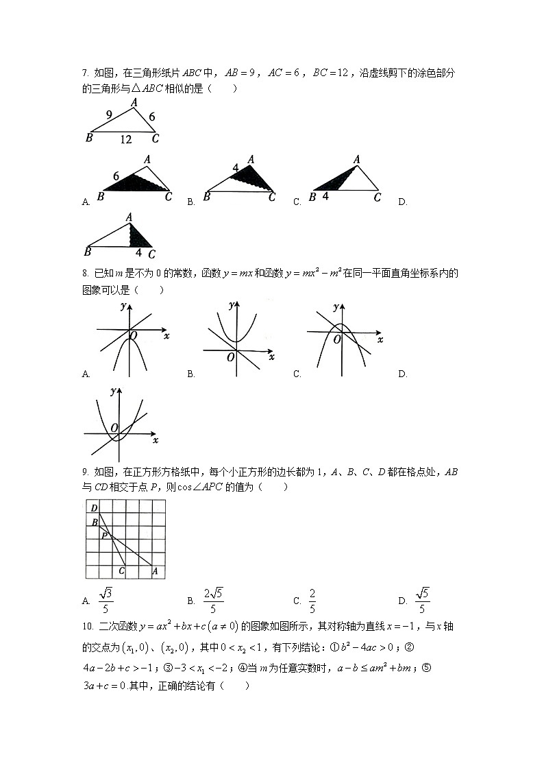 河南省驻马店市第十九初级中学2022-2023学年九年级上学期期末数学试题02