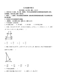 上海市闵行区2022-2023学年九年级上学期期末数学卷