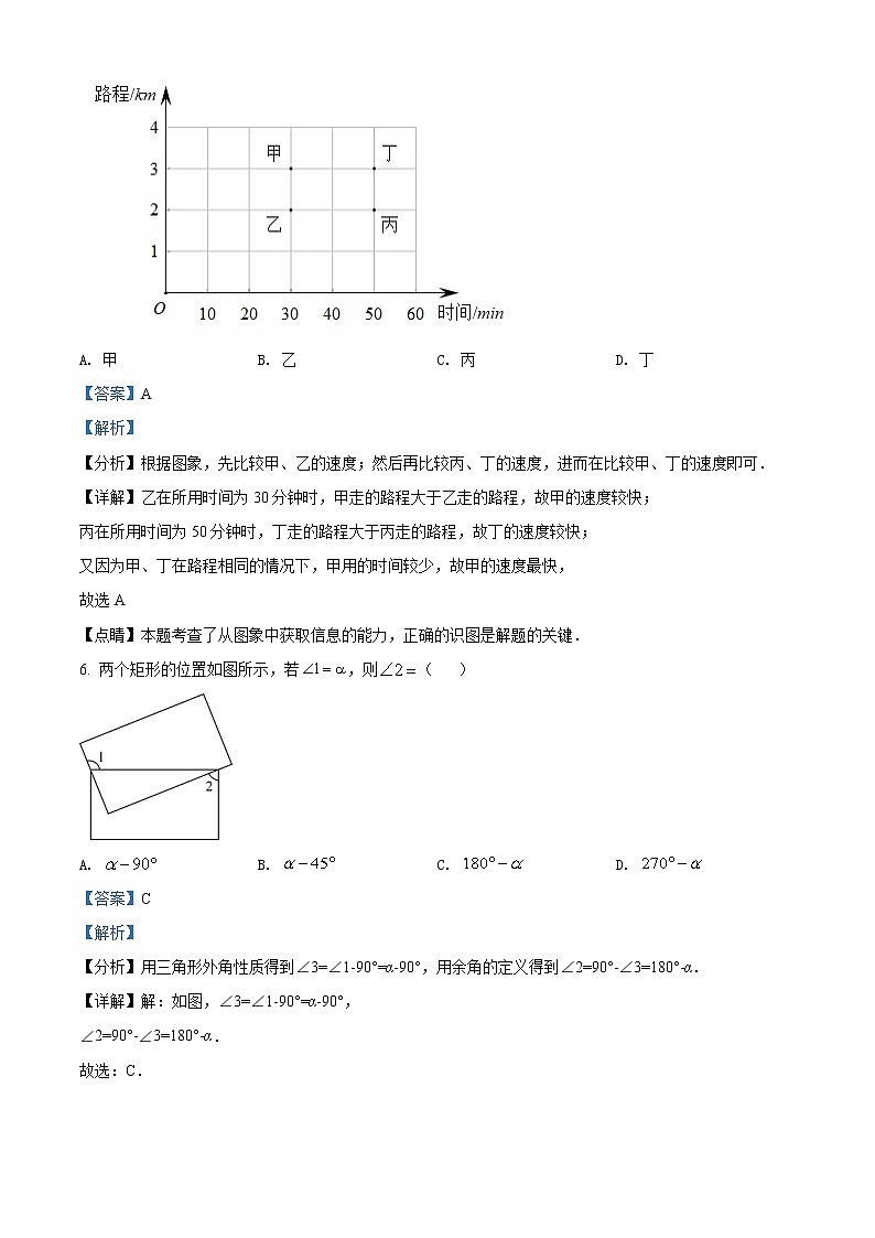 2022年安徽省中考数学真题 -（老师版） 第3页