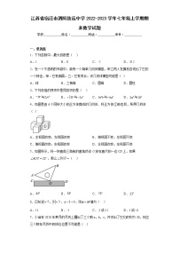 江苏省宿迁市泗阳致远中学2022-2023学年七年级上学期期末数学试题