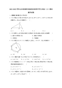 2022-2023学年山东省菏泽市成武县育青中学九年级（上）期末数学试卷