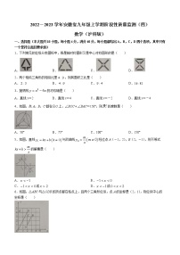 安徽省亳州市蒙城县2022--2023学年九年级上学期期末检测数学卷(含答案)