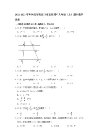 河北省张家口市宣化区第四中学2022-2023学年九年级上学期期末数学试卷(含答案)