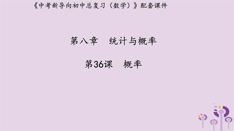 中考数学新导向复习第八章统计与概率第36课概率课件（带答案）01