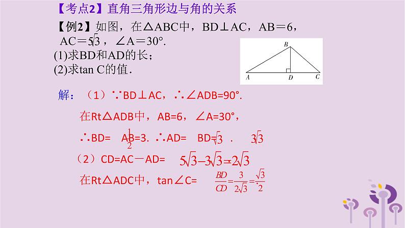 中考数学新导向复习第四章三角形第19课勾股定理与解直角三角形的简单应用课件（带答案）06