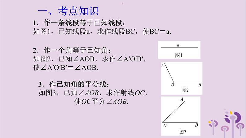 中考数学新导向复习第四章三角形第22课尺规作图课件（带答案）第2页