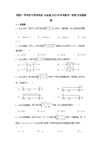 专题9 不等式与不等式组 山东省2023年中考数学一轮复习专题训练