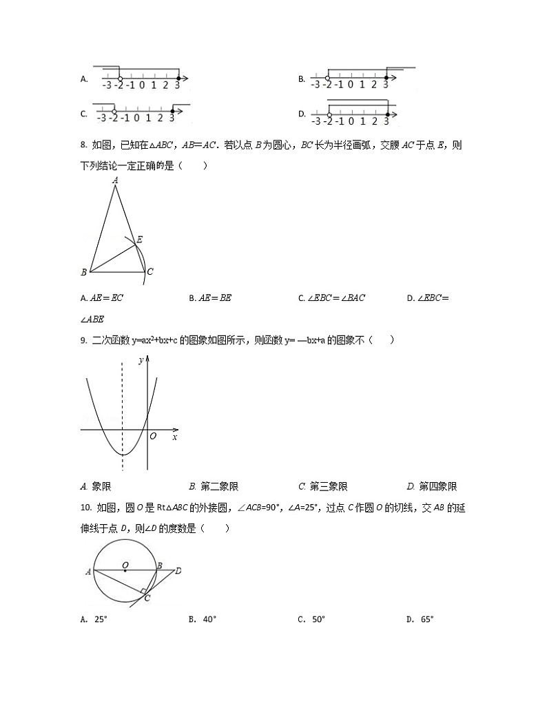 2022-2023学年湖北省十堰市中考数学专项突破模拟试题（一模二模）含解析第2页