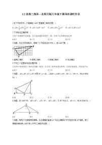 初中数学北师大版八年级下册2 直角三角形精练