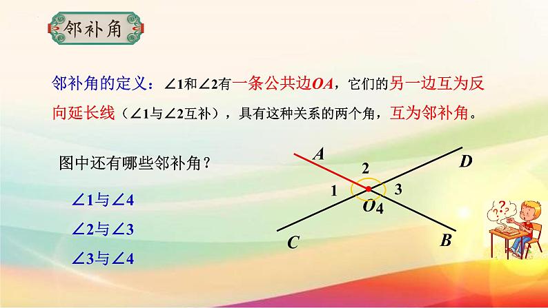 5.1.1相交线  课件   2022-2023学年七年级下册数学人教版第8页