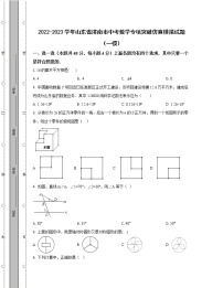 2022-2023学年山东省济南市中考数学专项突破仿真模拟试题（一模二模）含解析