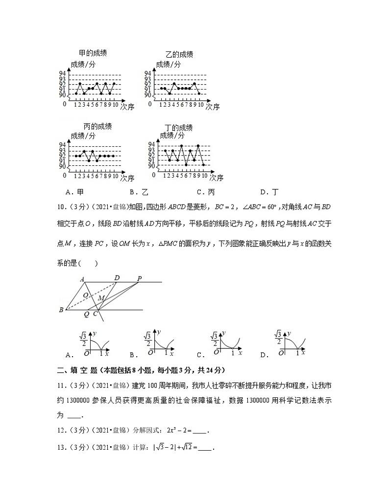 【中考数学】2022-2023学年辽宁省沈阳市专项突破仿真模拟试卷（一模二模）含解析03