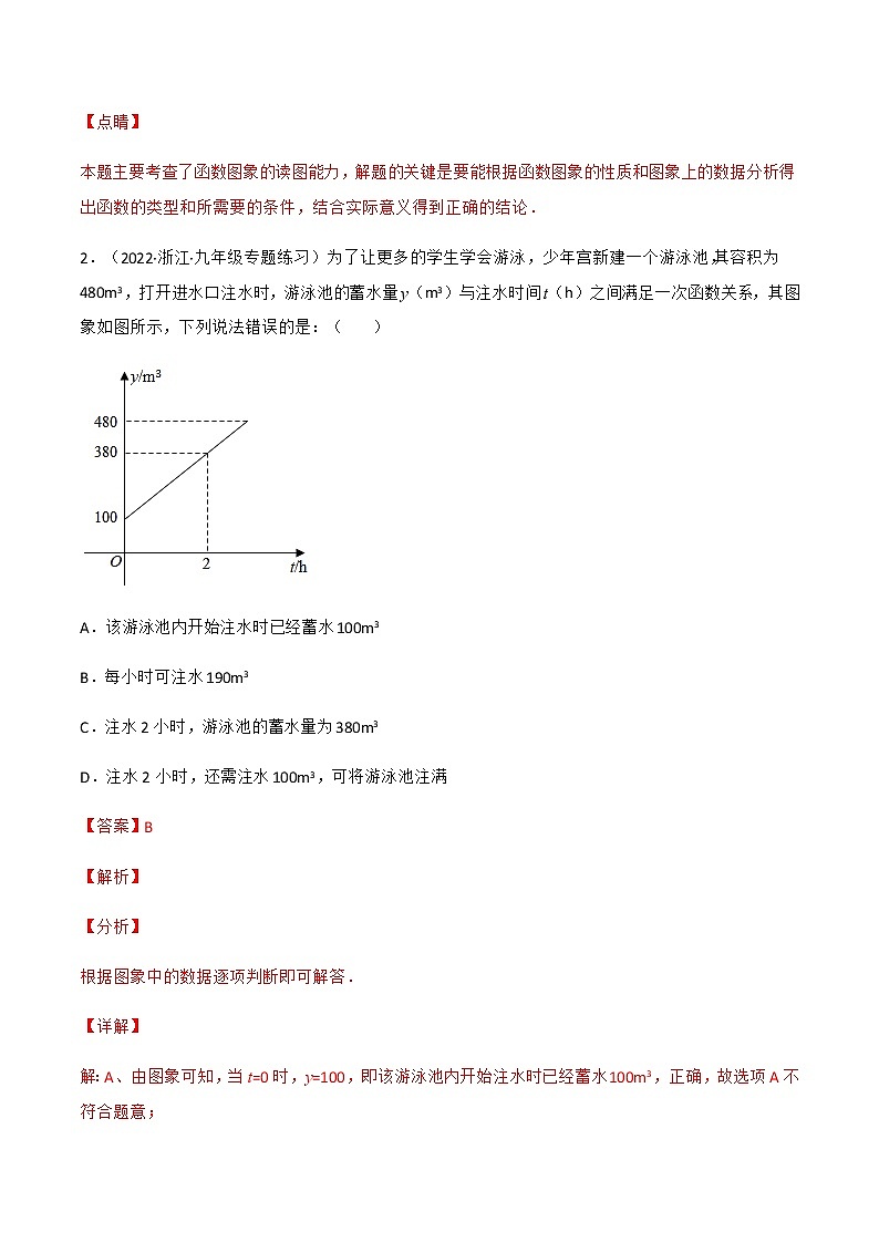 专题19.1.2 函数的图象（课件+练习）精编八年级数学下册同步备课系列（人教版）02