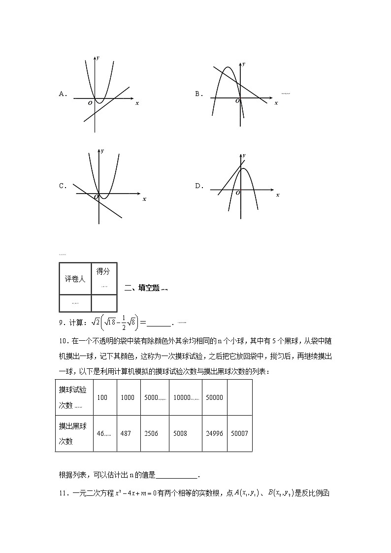 2022-2023学年山东省青岛市中考数学专项突破仿真模拟卷（一模二模）含解析03
