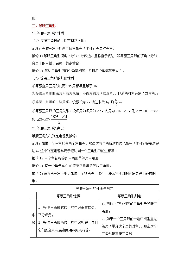 备战2023年数学新中考二轮复习热点透析 核心考点06三角形（原卷版）第2页