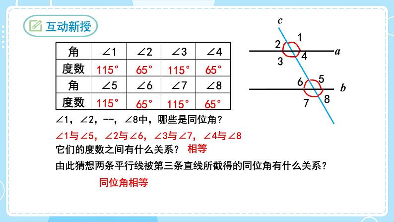 【人教版】七下数学  5.3.1平行线的性质（课件）05