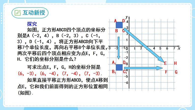 【人教版】七下数学  7.2.2用坐标表示平移（课件）08