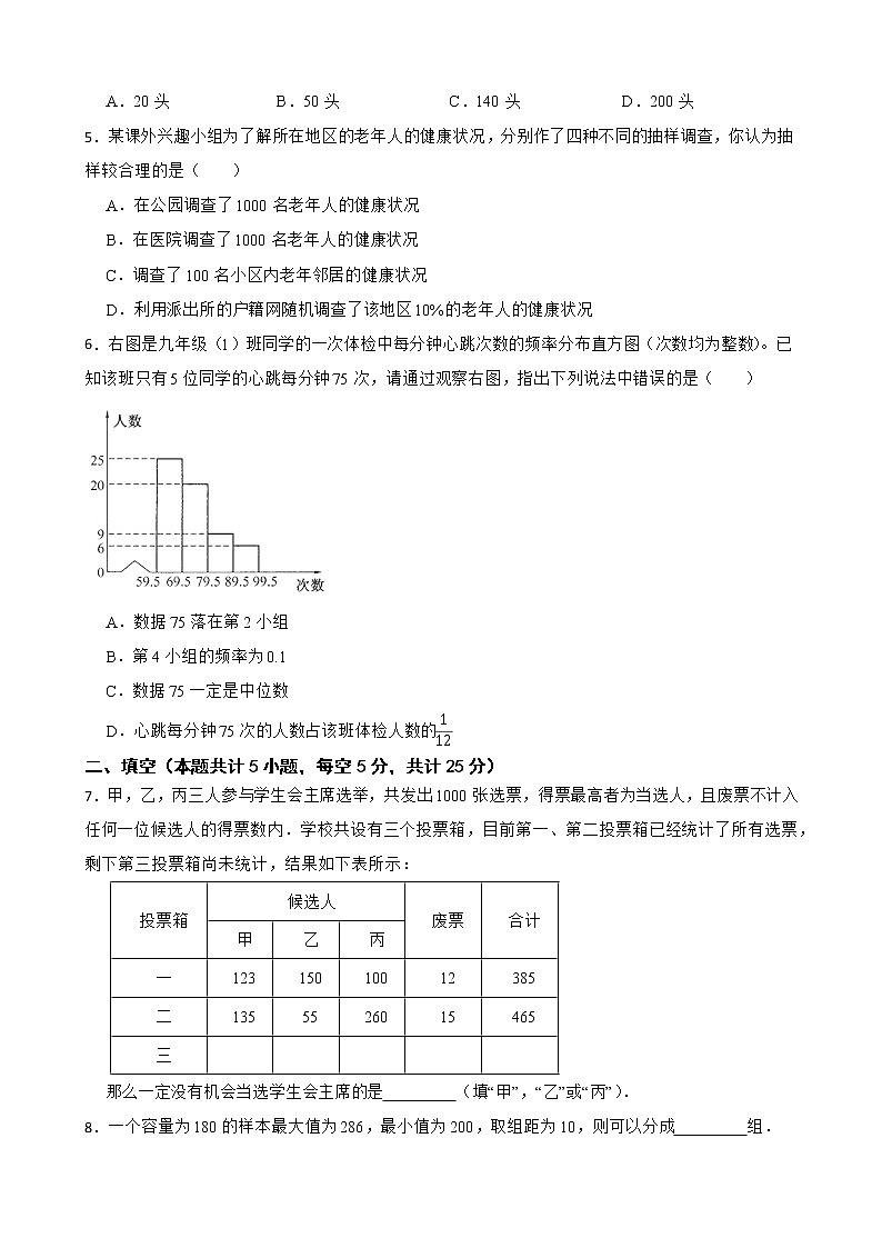 28.3 借助调查做决策 华东师大版数学九年级下册练习试题第2页