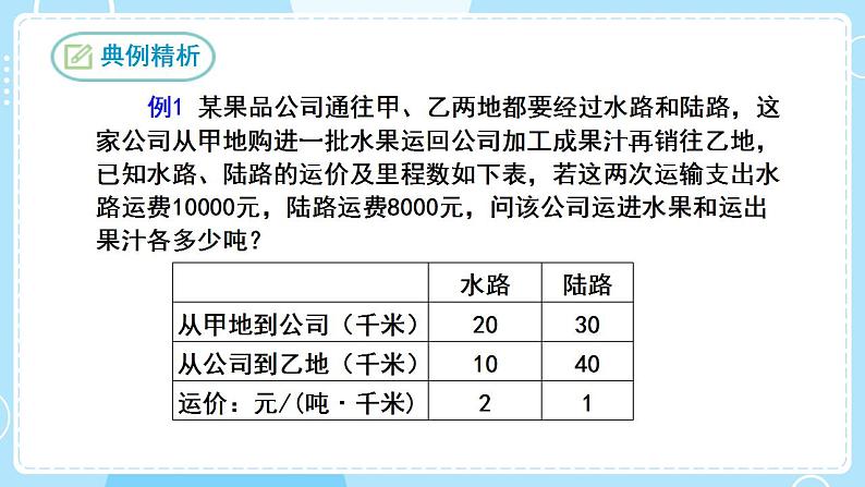 【人教版】七下数学  8.3实际问题与二元一次方程组  第3课时（课件）07