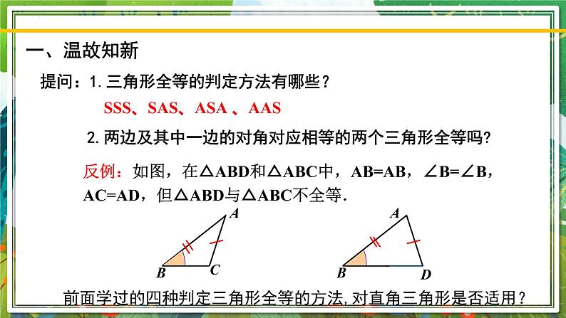 北师大版数学八年级下册 1.2.2直角三角形（第2课时） 课件第2页