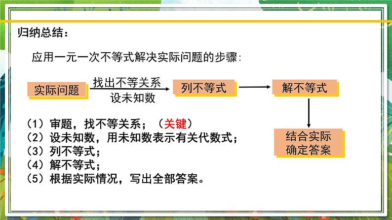 北师大版数学八年级下册 2.4.2一元一次不等式（第2课时） 课件第7页