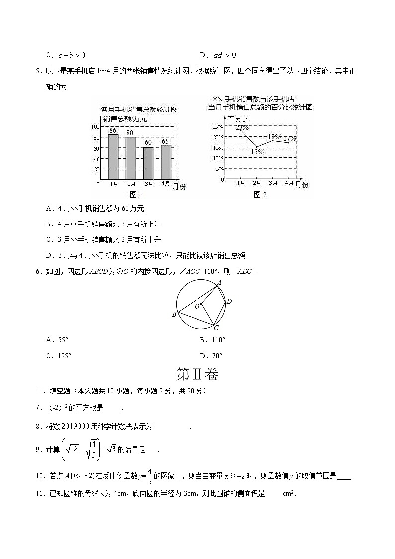 初中数学中考复习 （江苏卷）2020年中考数学第三次模拟考试第2页