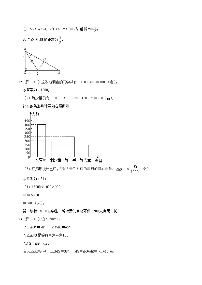 初中数学中考复习 （全国通用卷）2022年中考数学第三次模拟考试第2页