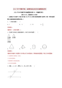 初中数学中考复习 2021年中考数学压轴模拟试卷01 （新疆专用）（解析版）