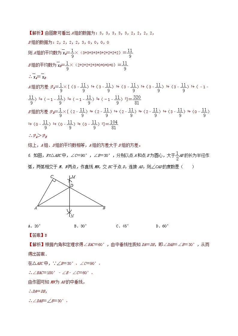 初中数学中考复习 2021年中考数学压轴模拟试卷02 （河北省专用）（解析版）03