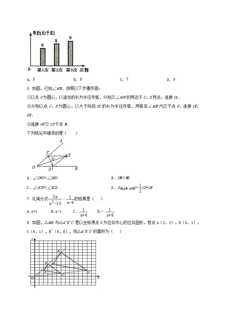 初中数学中考复习 2021年中考数学压轴模拟试卷05 （河北省专用）（解析版）02