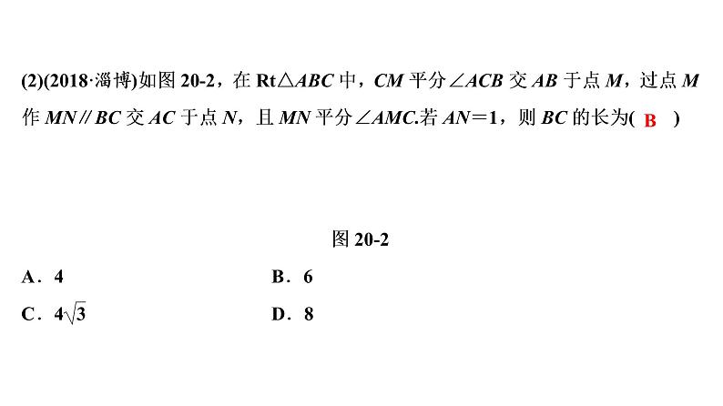 初中数学中考复习 第2部分　第6单元　第20课时　直角三角形与勾股定理课件PPT06