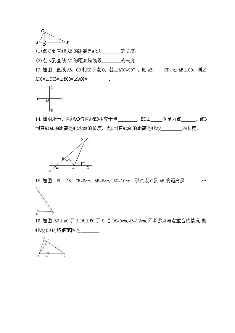 湘教版数学七年级下册课时练习4.5《垂线》(含答案)03