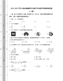 2022-2023学年上海市杨浦区中考数学专项提升仿真模拟试题（一模二模）含解析