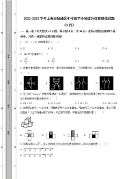 2022-2023学年上海市杨浦区中考数学专项提升仿真模拟试题（3月4月）含解析