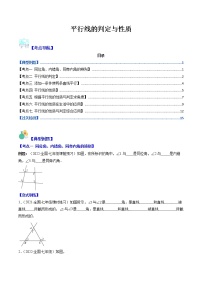 七下数学专题 平行线的判定与性质（考点突破）