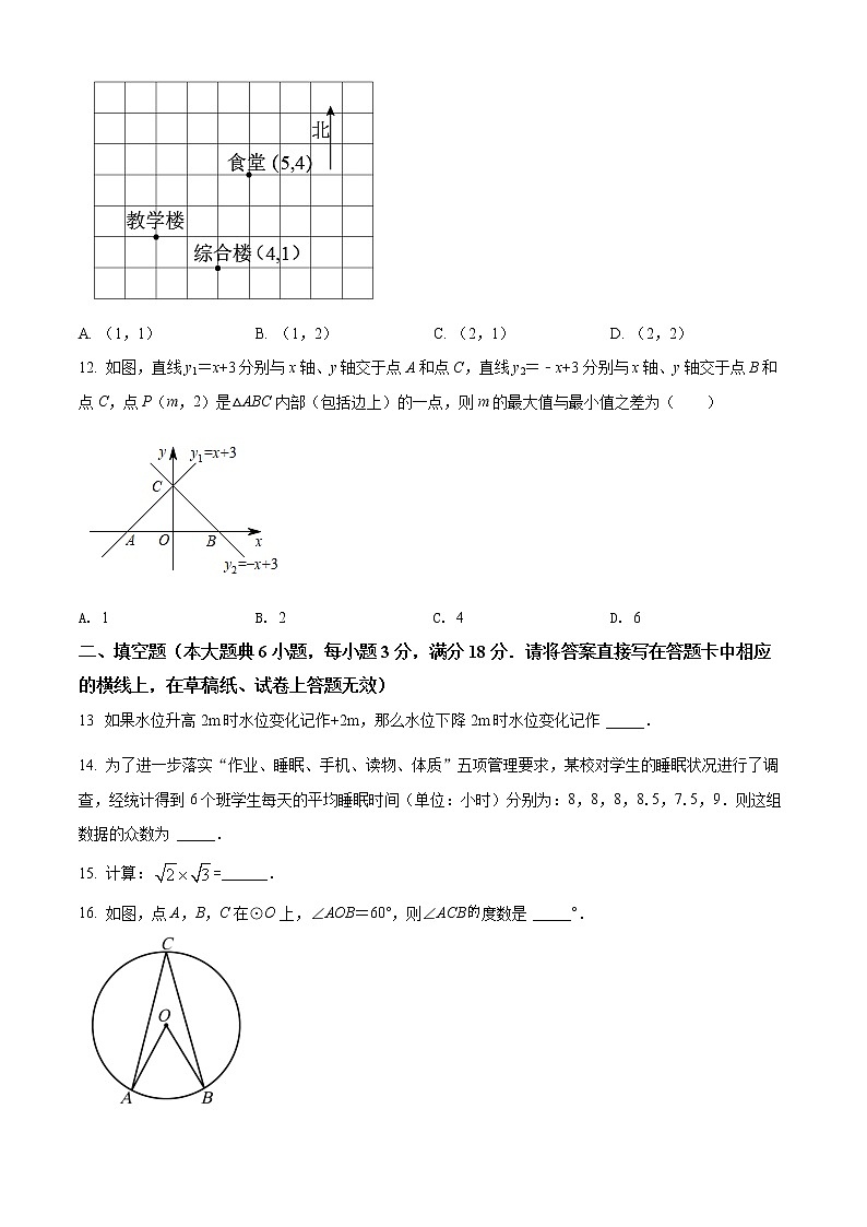 初中数学中考复习 精品解析：2022年广西柳州市中考数学真题（原卷版）03