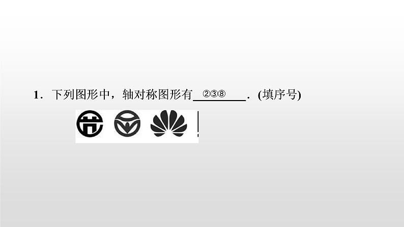 初中数学中考复习 第33讲  图形的对称课件PPT第6页